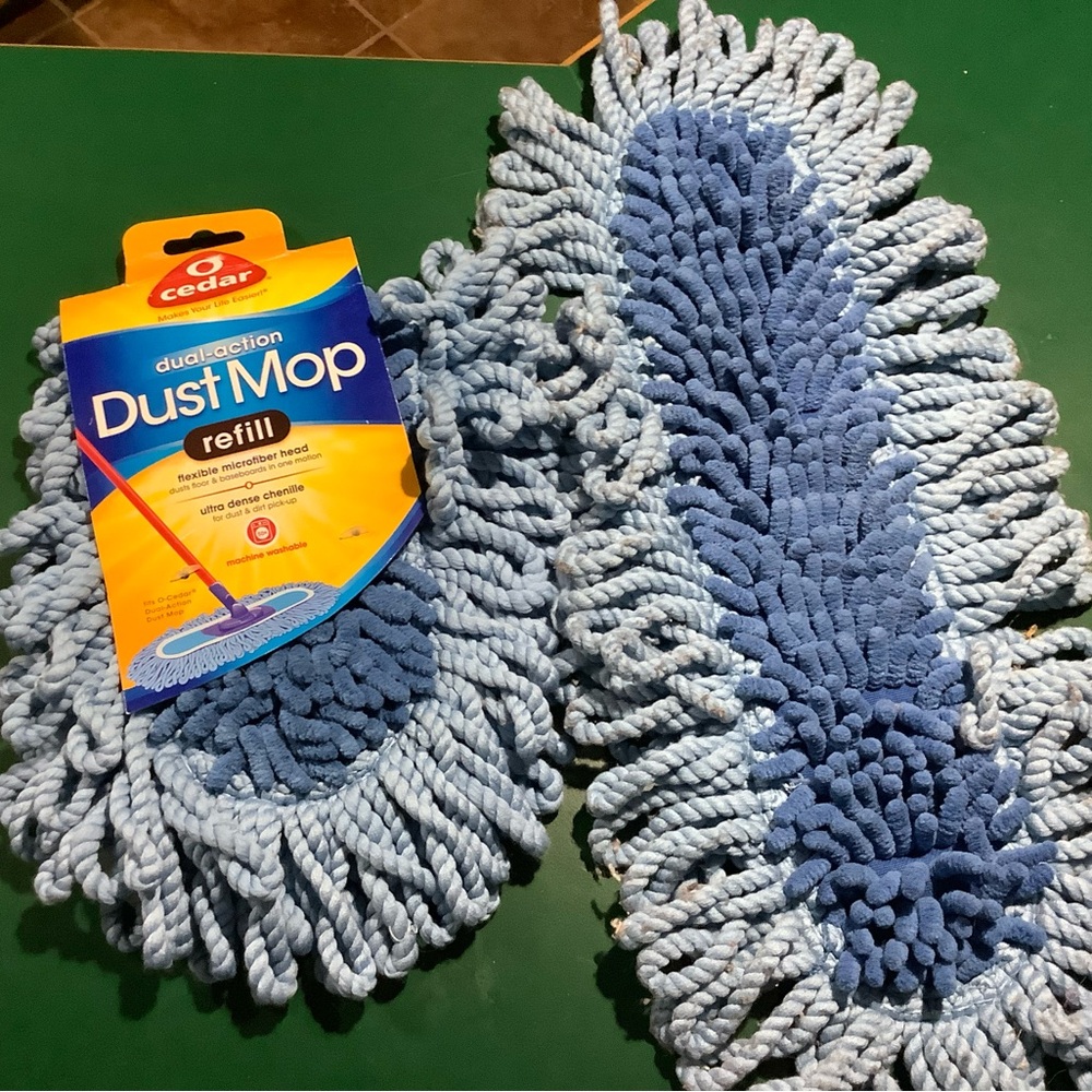 Blue Dual-Action Dust Mop Refill